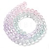 Transparent Painted Glass Beads Strands DGLA-A034-T6mm-A23-5