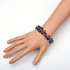 Trendy Women's Gemstone Bracelets BJEW-JB01569-02-4