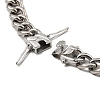 304 Stainless Steel Cuban Link Chain Necklaces NJEW-D050-01D-P-3