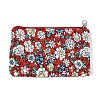 Flower Pattern Cotton Cloth Wallets AJEW-N003-07-3