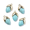 Synthetic Dyed Turquoise Pendants G-U019-03A-07-1