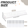 6Pcs Transparent Acrylicc Jewelry Display Stands ODIS-WH0079-092-2