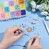 15 Colors Glass Seed Beads SEED-PH0012-08-WH-3