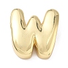 Brass Initial Beads KK-B167-27G-01W-1
