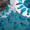 Peacork Feather Ornaments for Kindergarten DIY Crafts AJEW-WH0596-800A-4