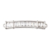 Brass Pave Clear Cubic Zirconia Links Connector Charms KK-K426-01P-1