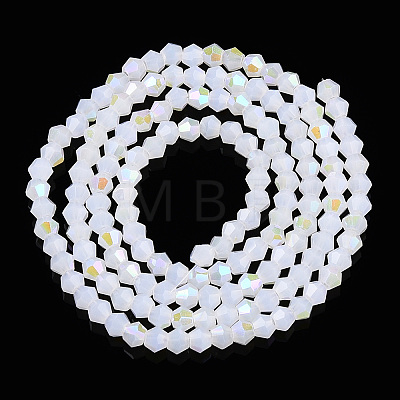 Imitation Jade Electroplate Glass Beads Strands EGLA-A039-J2mm-L06-1