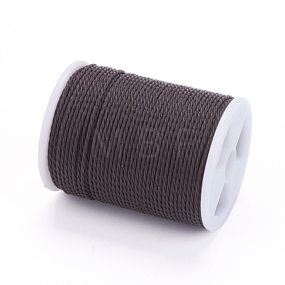 Round Waxed Polyester Cord YC-G006-01-1.0mm-22-1