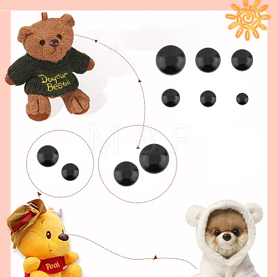 11 Style Plastic Doll Safety Eyes DIY-WH0386-53-1