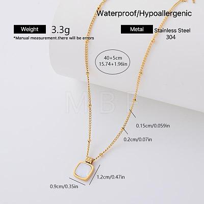 European Style 304 Stainless Steel Pendant Necklaces for Women MD6766-1-1