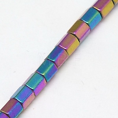 Electroplate Non-magnetic Synthetic Hematite Beads Strands G-J166-2x2mm-04-1