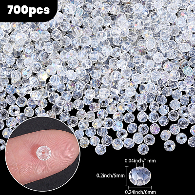 700Pcs Electroplate Glass Beads EGLA-PA0001-44B-01-1