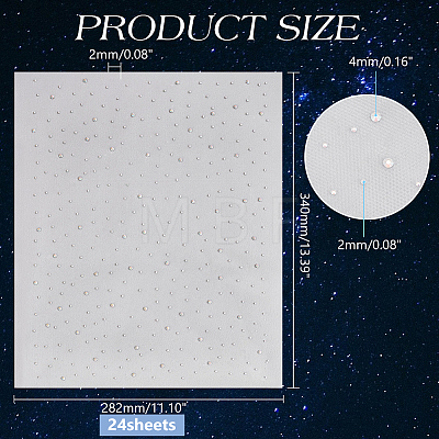 24Pcs Glitter Hotfix Rhinestone Sheet DIY-FG0010-10A-1