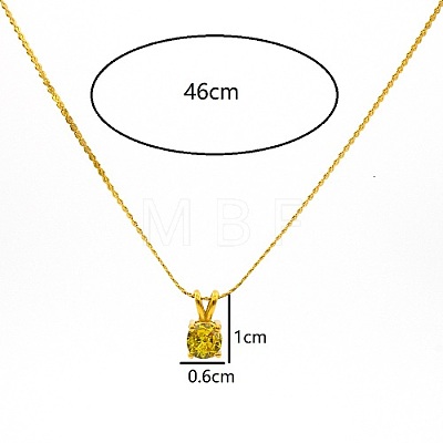 Real 18K Gold Plated Stainless Steel Pendant Necklaces CP2918-7-1