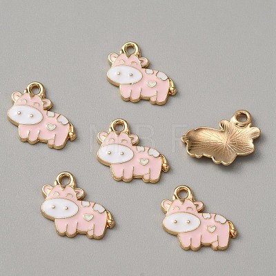 Alloy Enamel Pendants ENAM-WH0001-15KCG-03-1