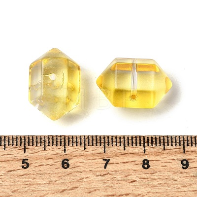 Dyed & Heated Transparent Glass Beads GLAA-F132-01F-1