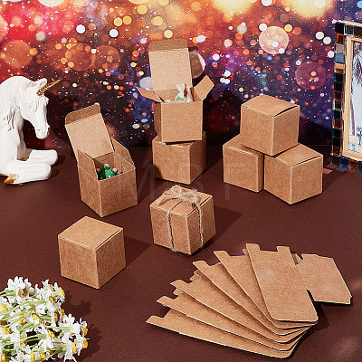 Square Folding Kraft Paper Jewelry Boxes CON-WH0089-47B-1