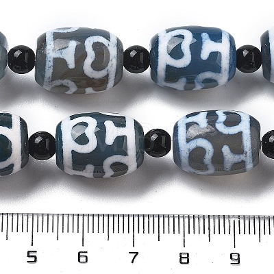 Tibetan Style dZi Beads Strands G-NH0037-C07-02-1