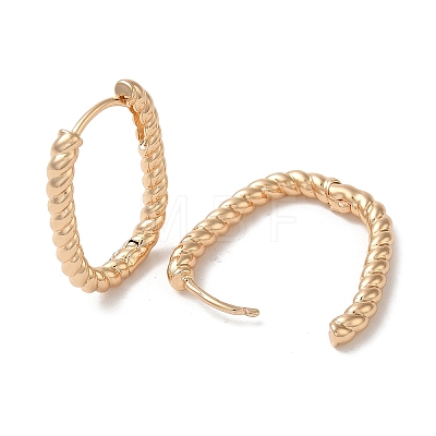 Brass Hoop Earrings for Women EJEW-M238-31KCG-1