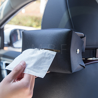 Imitation Leather Tissue Boxes for Car Seat Back AJEW-WH0347-14C-1