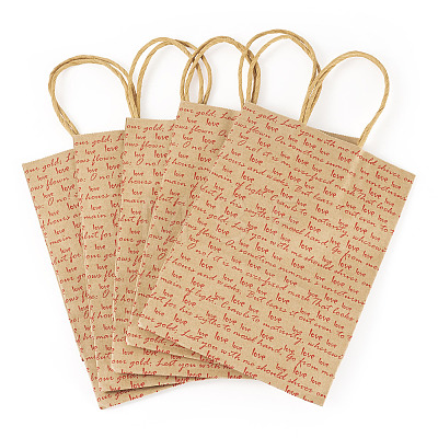10Pcs Valentine's Day Paper Bags CARB-TADJ0001-01B-1