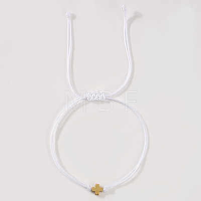 Adjustable Polyester Cord Braided Bracelets EW2287-4-1
