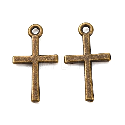 Cross Tibetan Style Alloy Pendants TIBEP-R344-21AB-FF-1