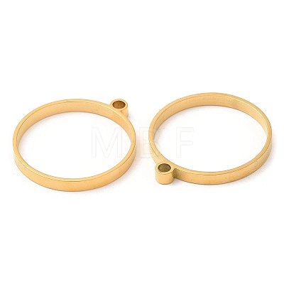304 Stainless Steel Open Back Bezel Flat Round Pendants LS-STAS-Z040-04B-G-1