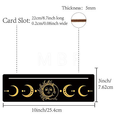 Carved Wooden Tarot Card Stand Holder DIY-WH0356-004-1