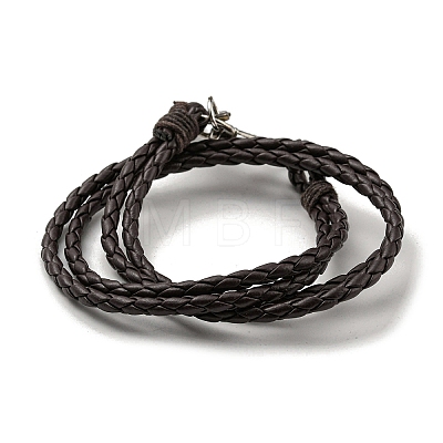 PU Leather Cords Wrap Bracelets BJEW-F468-12-1
