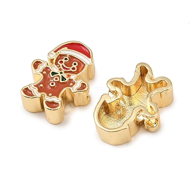 Brass Enamel Beads KK-L255-16G-01-1