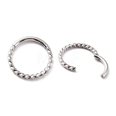 Twisted Ring Hoop Earrings for Girl Women STAS-K233-02C-P-1