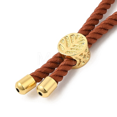 Twisted Nylon Cord Silder Bracelets DIY-B066-03G-01-1