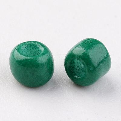 8/0 3mm Baking Paint Glass Seed Beads Loose Spacer Beads X-SEED-S002-K26-1