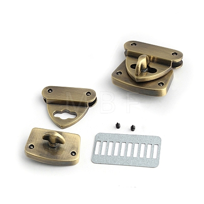 Zinc Alloy Bag Twist Lock Accessories PW-WG70A60-02-1