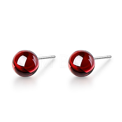 Red Garnet Earrings - Elegant ST5560281-1