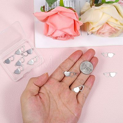 10Pcs Stainless Steel Connector Charms STAS-SZ0003-17A-1