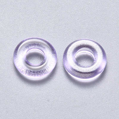 Transparent Spray Painted Glass Beads GLAA-S190-003A-02-1