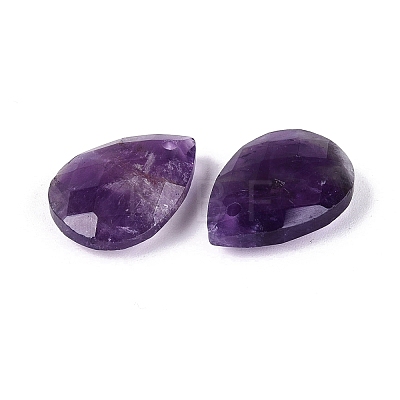 Natural Amethyst Pendants G-N362-13D-1