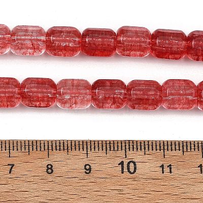 Transparent Glass Beads Strands GL-A001-01A-08-1