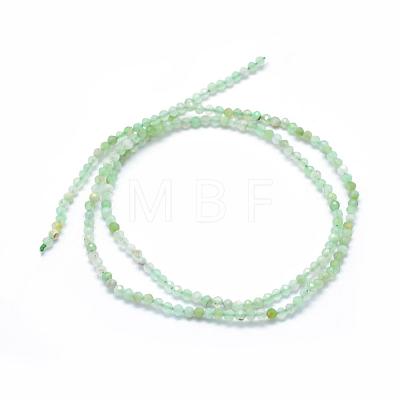Natural Chrysoprase Beads Strands G-E411-42-4mm-1