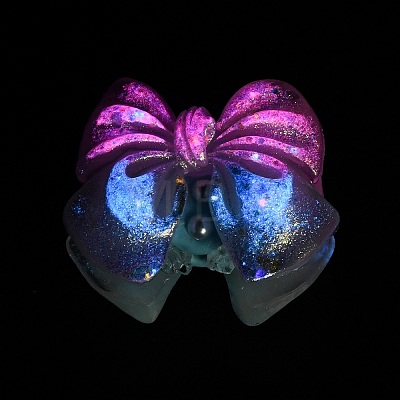 Luminous Opaque Resin & Rhinestone & Polymer Clay Beads RE-CBA1913-02J-1