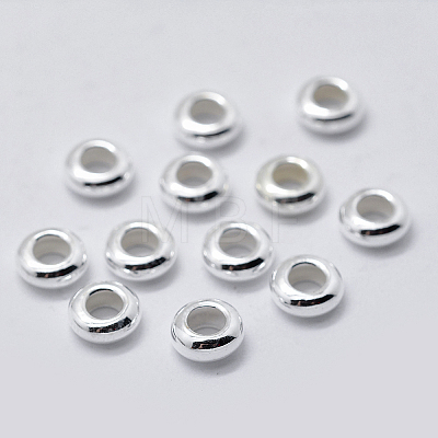 925 Sterling Silver Spacer Beads STER-K171-40S-01-1