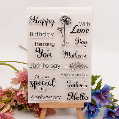 Silicone Clear Stamps DIY-A013-01-1