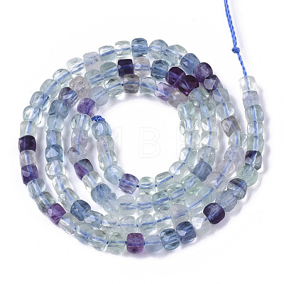 Natural Fluorite Beads Strands G-R460-030-1