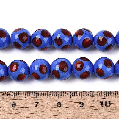 Handmade Lampwork Beads Strands LAMP-N037-02B-1