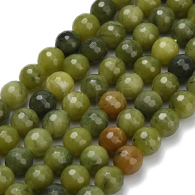 Natural Sinkiang Jade Beads Strands G-L642-F06-6mm-1