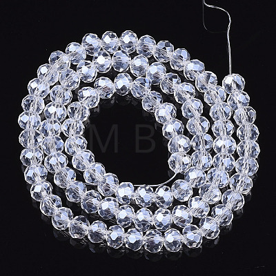 Electroplate Glass Beads Strands EGLA-A034-T6mm-A08-1