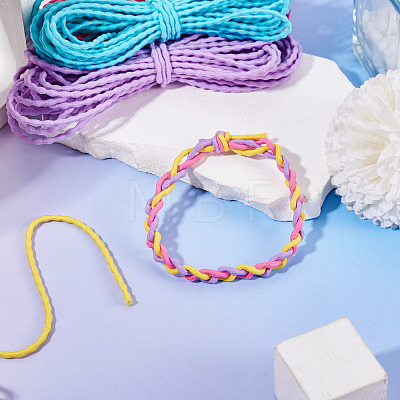 30M 6 Colors Polyester Elastic Cords EC-TA0001-07E-1