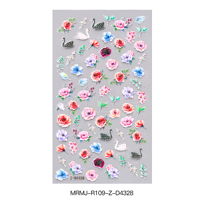 5D Watermark Slider Gel Nail Art MRMJ-R109-Z-D4328-1